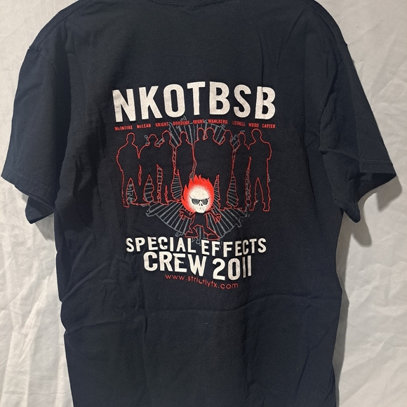 2011 NKOTBSB Strictly FX Large T-Shirt Special Effects Crew Tee Black L Gildan - Picture 2 of 6